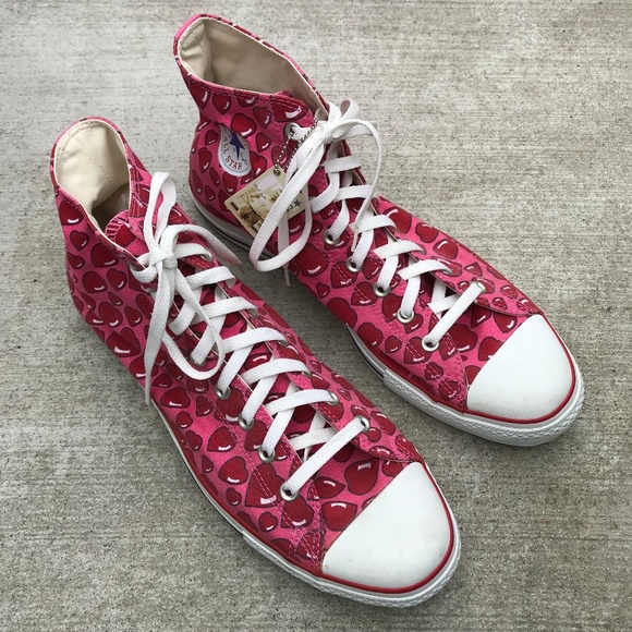 high tops with hearts